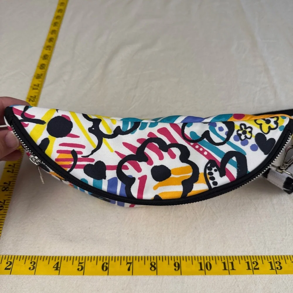 Brighton Shoulder Bag Womens Small Multicolor Pop Art Graffiti Love Heart Floral